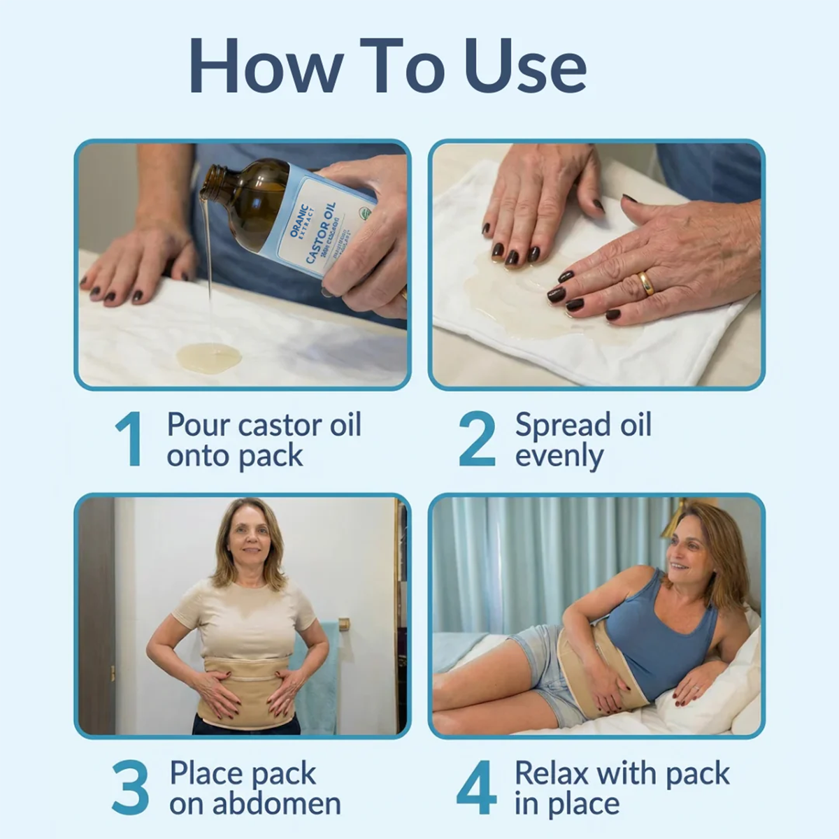 ORANIC EXTRACT® Castor Oil Pack